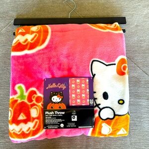 Hello Kitty Halloween Plush Throw Blanket